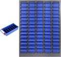75-Drawer Nut and Bolt Organizer, Small Parts Organizer with Alloy Steel Frame & ABS Drawers, Bolt Bin for Garage, Teacher Toolboxes, Makeup & Workshop, Tool Hardware Storage (75-grid drawer)