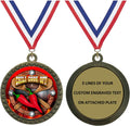 Express Medals 1 to 50 Packs Engraved Chili Cook Off Gold Medal Trophy Award with Personalized Custom Text LD212-FCL437