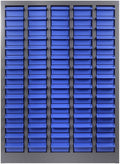 75 Drawers Nut and Bolt Organizer with Label, Opaque ABS Plastic Industrial Organizer with Labels, for Garage Workshop Craft Art Hobby