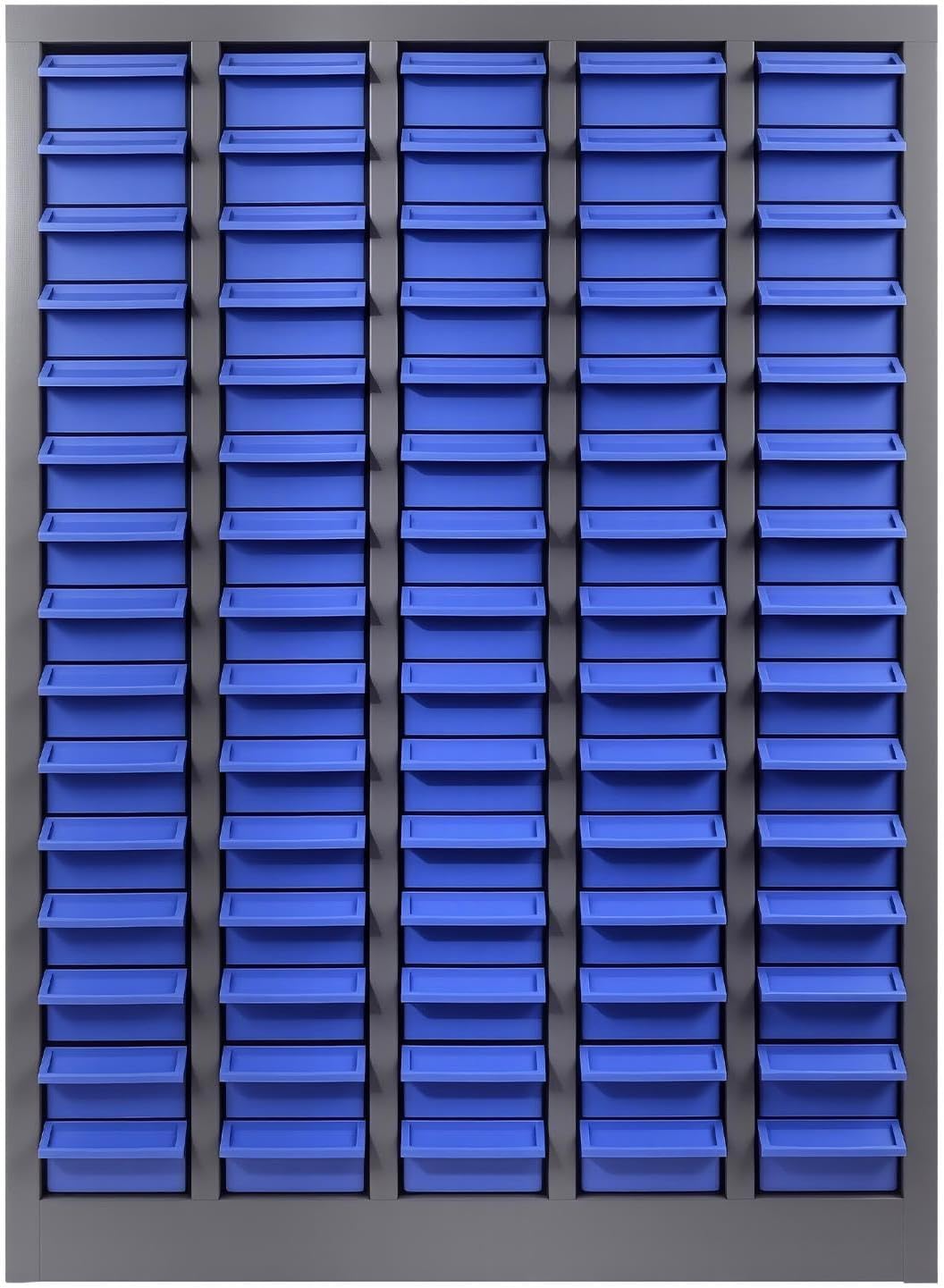 75 Drawers Nut and Bolt Organizer with Label, Opaque ABS Plastic Industrial Organizer with Labels, for Garage Workshop Craft Art Hobby