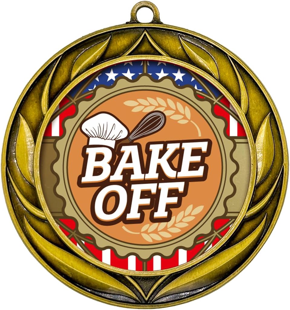 All Quality Wreath Design Bake Off Medal | Competition Metal Medal - 1st, 2nd, 3rd Place