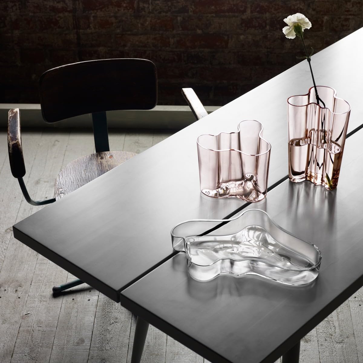 Iittala Aalto 251mm Green Glass Vase