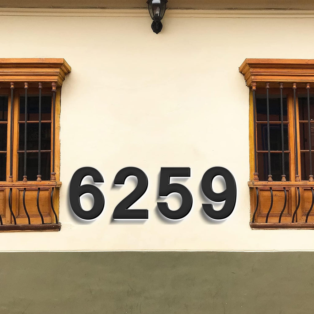 16' Address Numbers, Stainless Steel, Backlit LED Illuminated House Number, Up-Scale Modern Black Look, Lighted Home Address Numbers For Outside,9