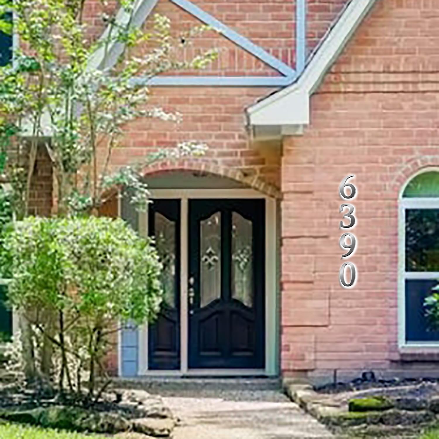 Backlit LED Illuminated Home Address Numbers 16', Large Modern Stainless Steel Illuminated House Numbers For Outside, Lighted Address Signs For A Stylish Look,7