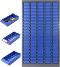 100 Drawers Nut and Bolt Organizer with Label, Opaque ABS Plastic Industrial Organizer with Labels, for Garage Workshop Craft Art Hobby