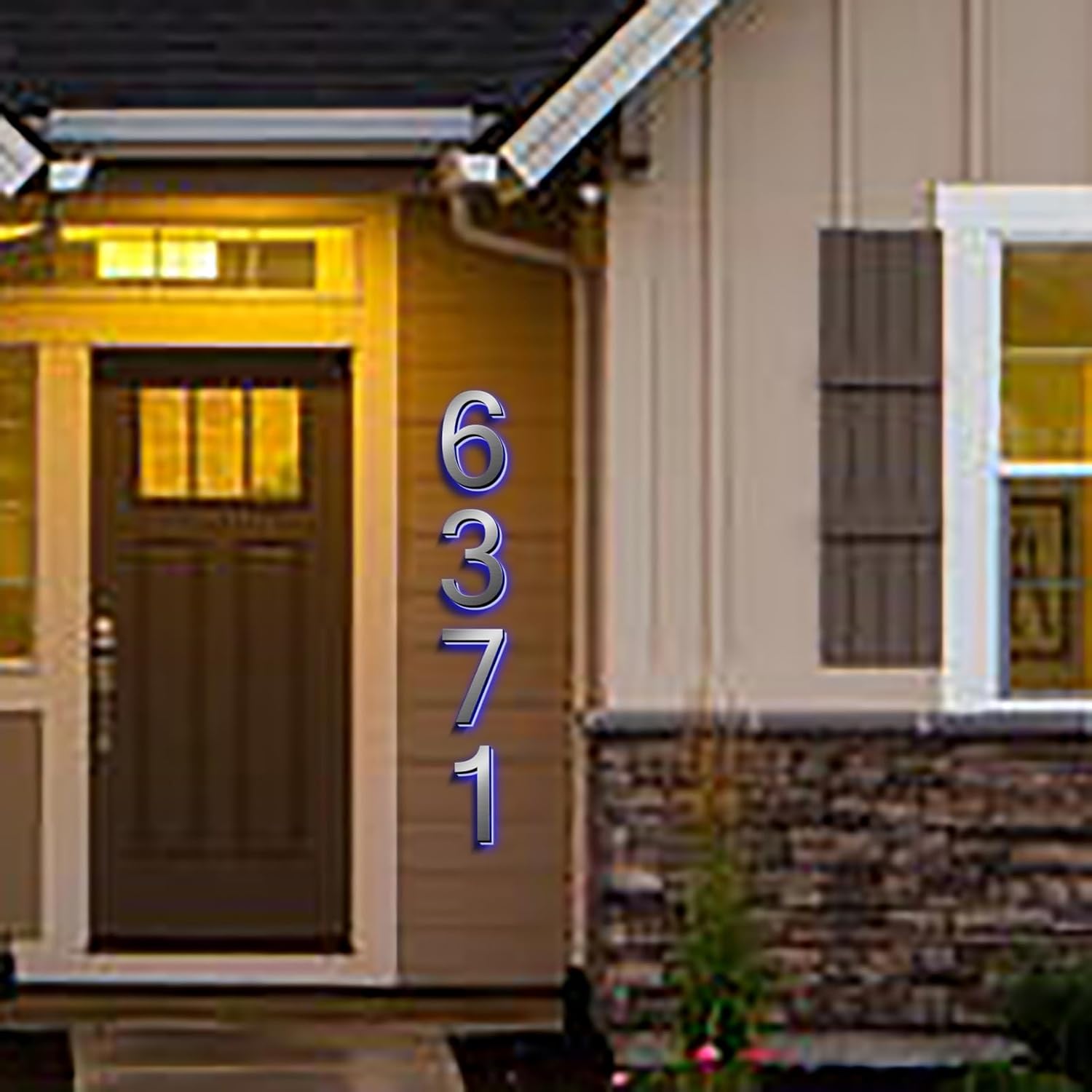 Backlit Illuminated LED House Numbers For Outside, Lighted Address Signs For Houses Address Lights For House LED Address Signs Lighted House Number Sign,16 Inch/400mm,S