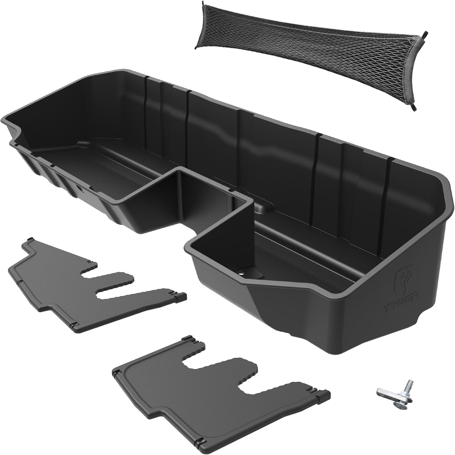 Tyger Auto Underseat Storage Box for 2019-2024 Chevy Silverado 1500/GMC Sierra 1500; 2020-2024 2500 3500 | Double Cab & Crew Cab | TG-CB5C2278