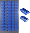 Parts Organizer Cabinet: 920LB Capacity Nut and Bolt Organizer with Label System, Non-Slip Base Heavy-Duty Bolt Bin for Garage, Workshop or Office Tool Storage, 26x9x46 Inch (100 Drawers)
