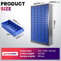 Alloy Steel Nuts and Bolts Organizers and Storage , 8.66'D x 25.8'W x 35.4'H, ABS Material Drawer Parts Cabinet with Labels and Dividers, Small Parts Organizer for Workshop, Office，Home (100 Drawers)