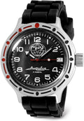 VOSTOK | GRU Main Intelligence Agency Amphibian Automatic Self-Winding Russian Diver Wrist Watch | WR 200 m | Amphibia 420867 | Fashion | Business | Casual Men's Watches