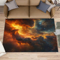 Cosmic Nebula Rug 6x8 - Starry Sky Large Rugs for Living Room, Galaxy Carpet Area Rug for Girls Bedroom Kids Room Basement Office Classroom