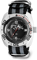 VOSTOK | Scuba Dude Amphibian Automatic Self-Winding Russian Diver Wrist Watch | WR 200 m | Amphibia 710634 |Fashion | Business | Casual Men's Watches