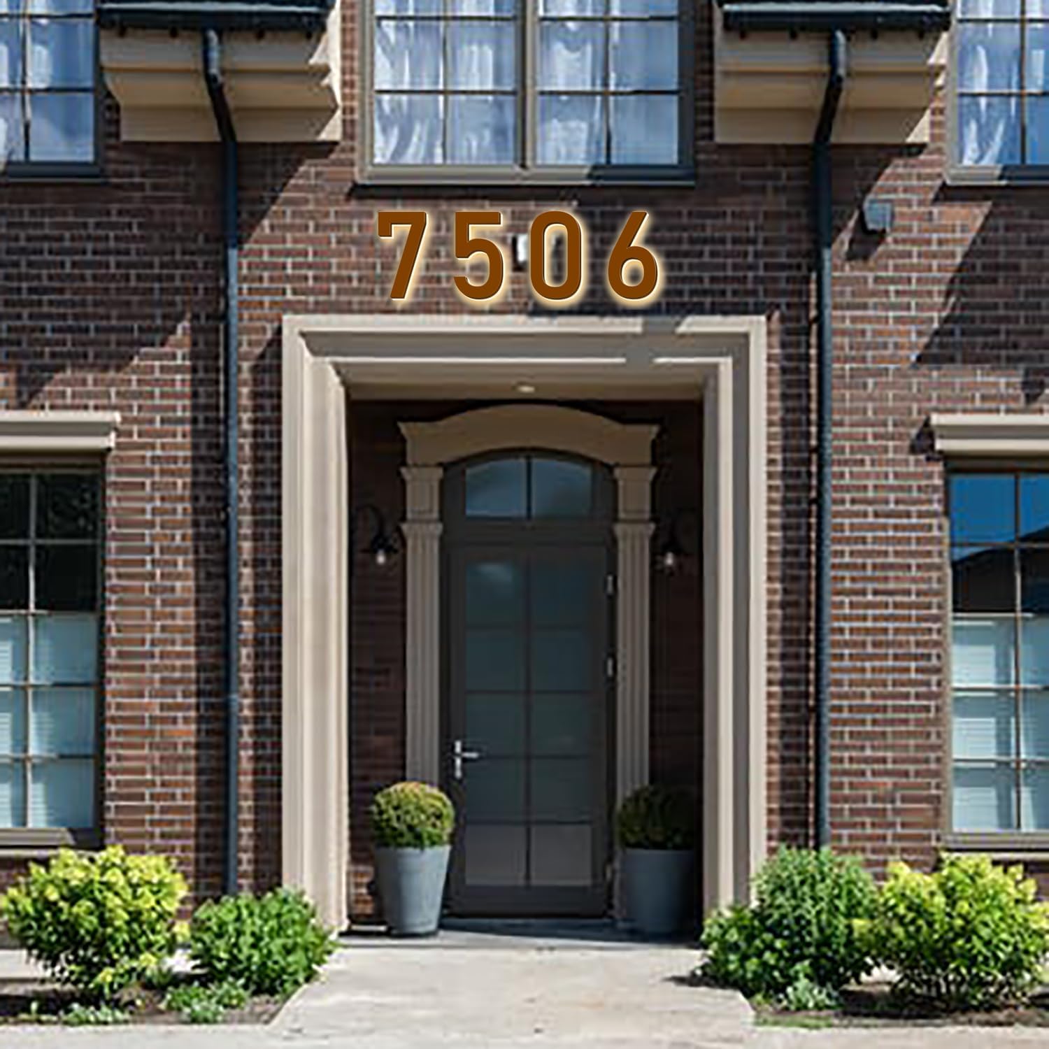 Illuminated House Numbers LED, Backlit LED Illuminated House Address Numbers, Modern Address Signs For Homes, Stainless-Steel Lighted House Numbers For Outside,18 Inch/450mm,G