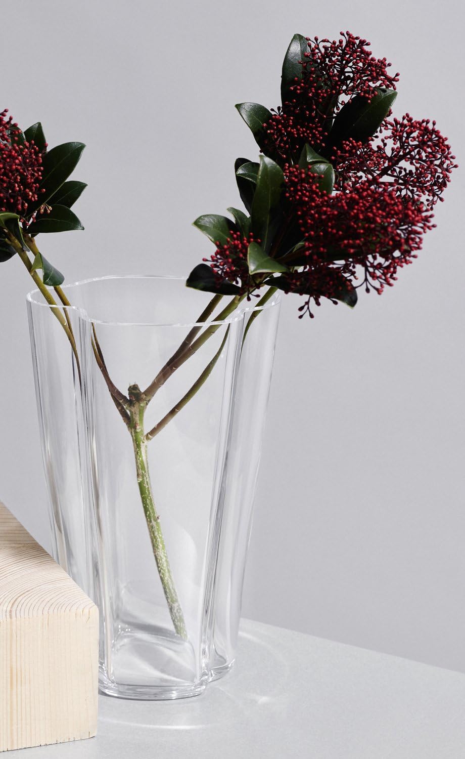 Iittala Aalto Vase 220 mm Clear Glass