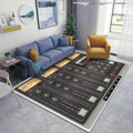 Recording Studio Area Rug, Music Studio Indoor Non Slip Kids Rugs, Machine Washable Breathable Durable Carpet for Teen Girls Boys Bedroom, Living Room Bathroom Classroom Office - 6 ft x 9 ft
