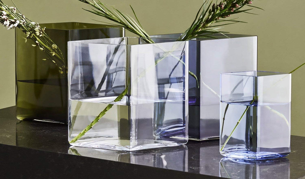 Iittala Ruutu Vase, Transparent, 205 x 180 mm