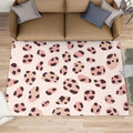 Leopard Rugs for Bedroom - 6x8 Area Rug - Cheetah Rugs for Living Room, Boy Girl's Room Rug, Non-Slip Washable Home Decor Carpet