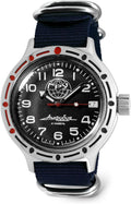 VOSTOK | GRU Main Intelligence Agency Amphibian Automatic Self-Winding Russian Diver Wrist Watch | WR 200 m | Amphibia 420867 | Fashion | Business | Casual Men's Watches