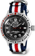 VOSTOK | GRU Main Intelligence Agency Amphibian Automatic Self-Winding Russian Diver Wrist Watch | WR 200 m | Amphibia 420867 | Fashion | Business | Casual Men's Watches