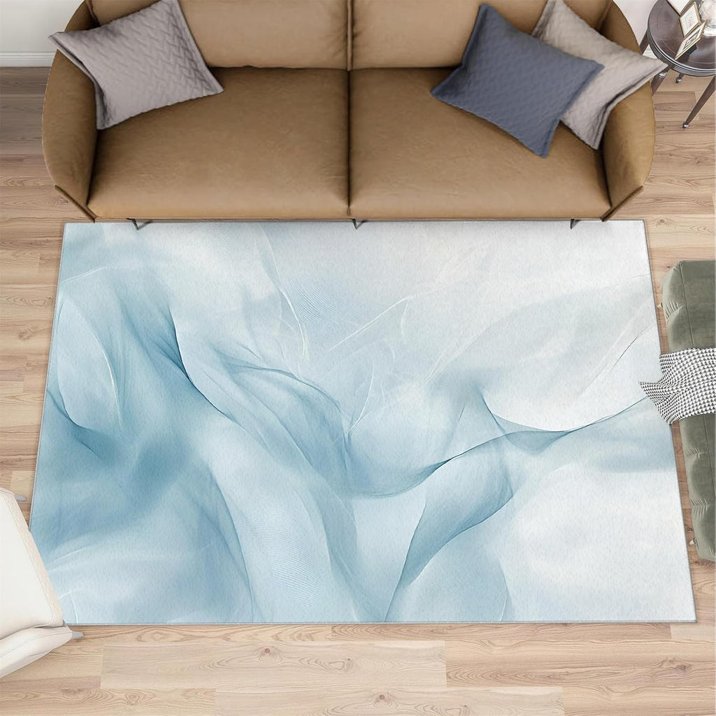 Modern Light Luxury Rugs for Bedroom - 6x8 Rug, Abstract Marble Area Rugs for Living Room, Nordic Carpet, Abstract Washable Area Mat, Minimalist Carpet, Marble Home Decor & Gifts