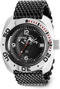 VOSTOK | Scuba Dude Amphibian Automatic Self-Winding Russian Diver Wrist Watch | WR 200 m | Amphibia 710634 |Fashion | Business | Casual Men's Watches