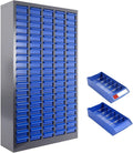 100 Drawers Parts Cabinet, (25.8'×8.66'×35.4') Nut and Bolt Organizer with Adjustable Dividers, Cold-Rolled Steel Frame & ABS Drawers, Label Slots for Workshop, Garage (100 Drawer)