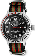 VOSTOK | GRU Main Intelligence Agency Amphibian Automatic Self-Winding Russian Diver Wrist Watch | WR 200 m | Amphibia 420867 | Fashion | Business | Casual Men's Watches