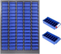 75 Drawers Parts Storage Organizer with Labels, ABS Material Nut and Bolt Organizer, Heavy Duty Steel Frame Parts Cabinet, Easy to Clean, Parts Bins Organizers for Shop, Factory (75 Drawers)