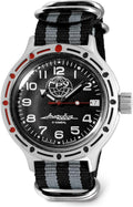 VOSTOK | GRU Main Intelligence Agency Amphibian Automatic Self-Winding Russian Diver Wrist Watch | WR 200 m | Amphibia 420867 | Fashion | Business | Casual Men's Watches