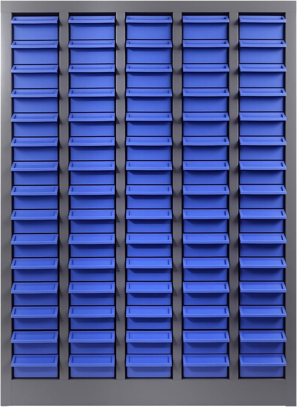 100 Drawers Parts Cabinet, Heavy Duty Bolt and Nut Organizer with Adjustable Dividers and Labels, Tool Storage Cabinet with ABS Drawer for Workshop, Garage (75 Drawers)