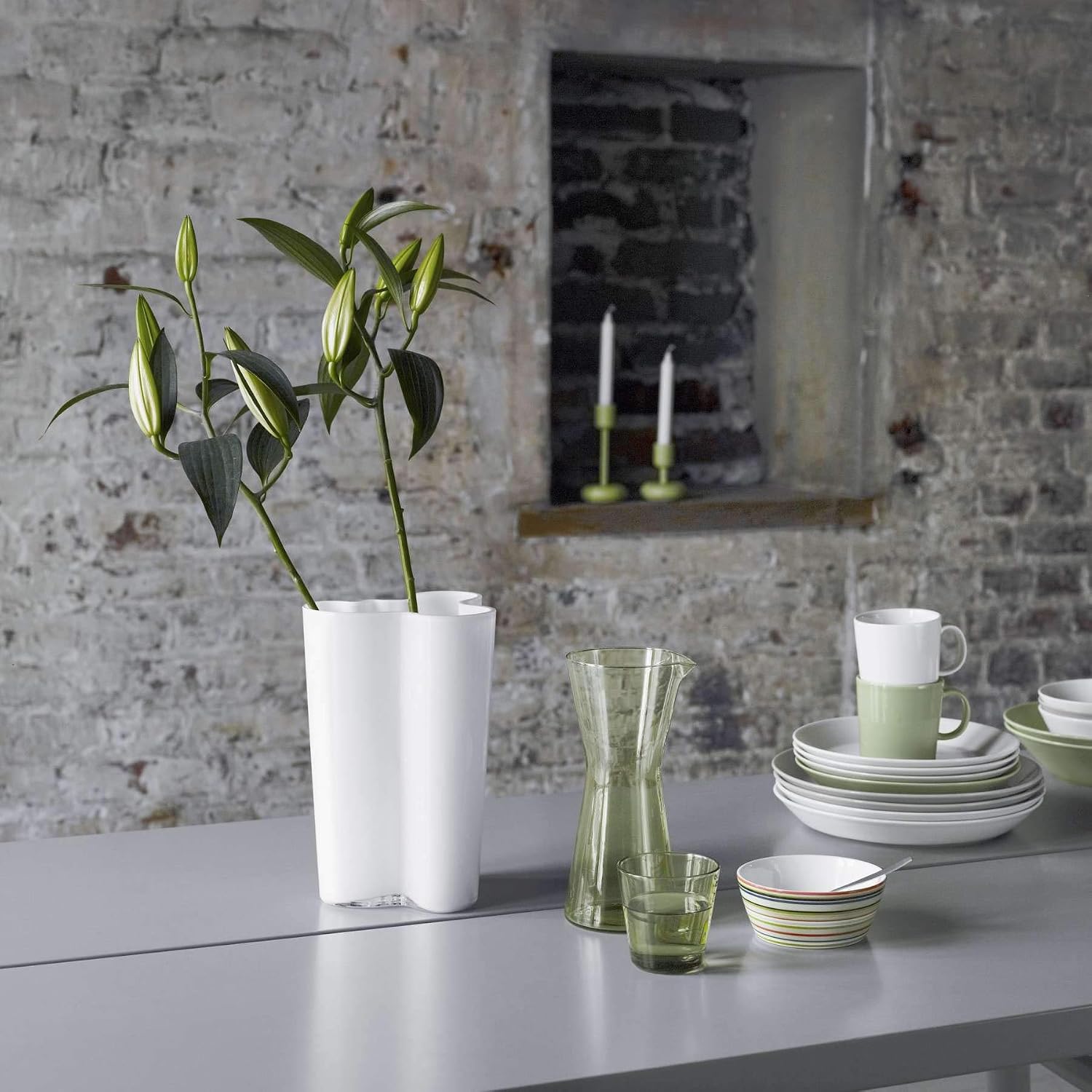 Iittala Turquoise Vase 10'