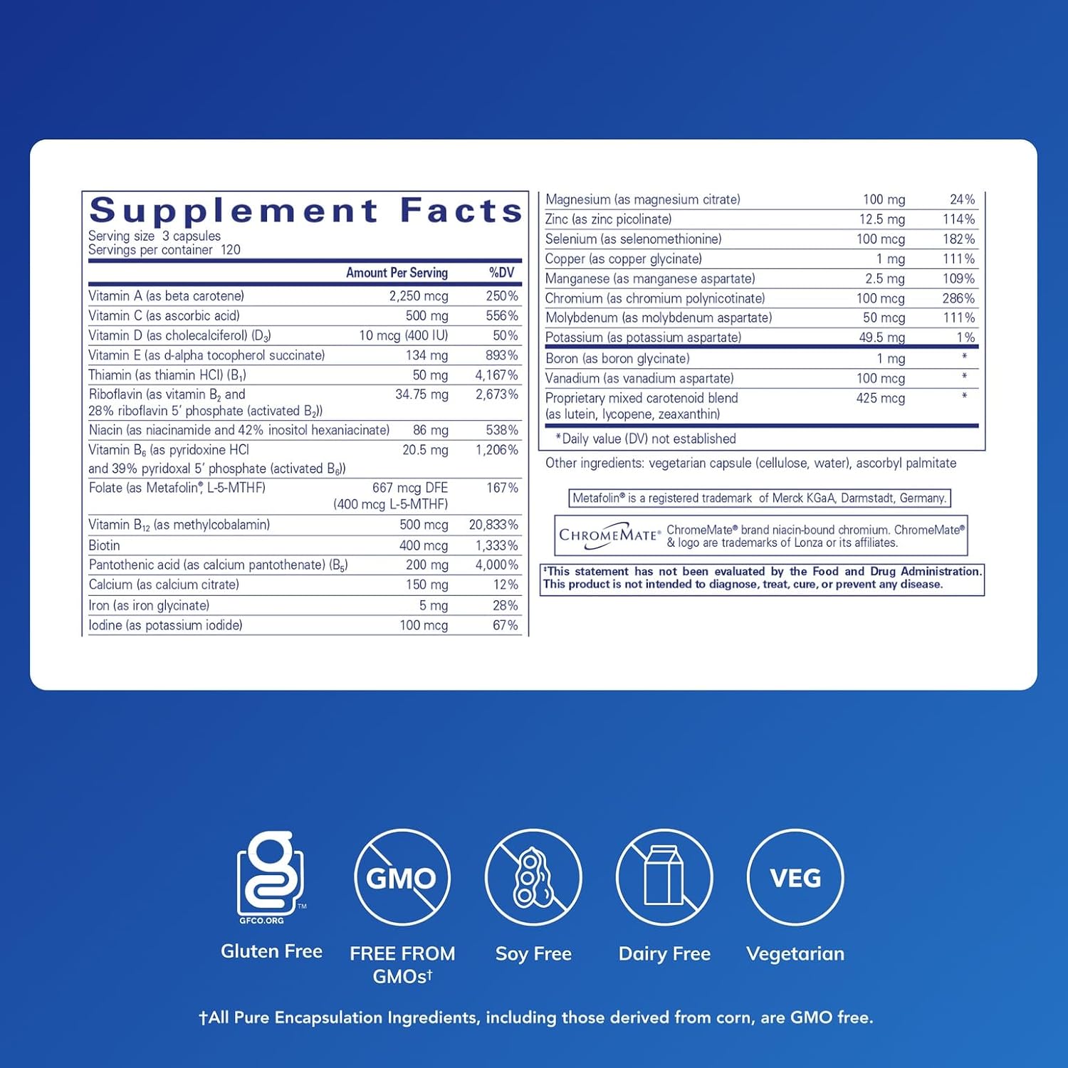 Pure Encapsulations Nutrient 950 | Multivitamin Mineral Supplement to Support Physiological Functions and a Healthy Lifestyle* | 360 Capsules
