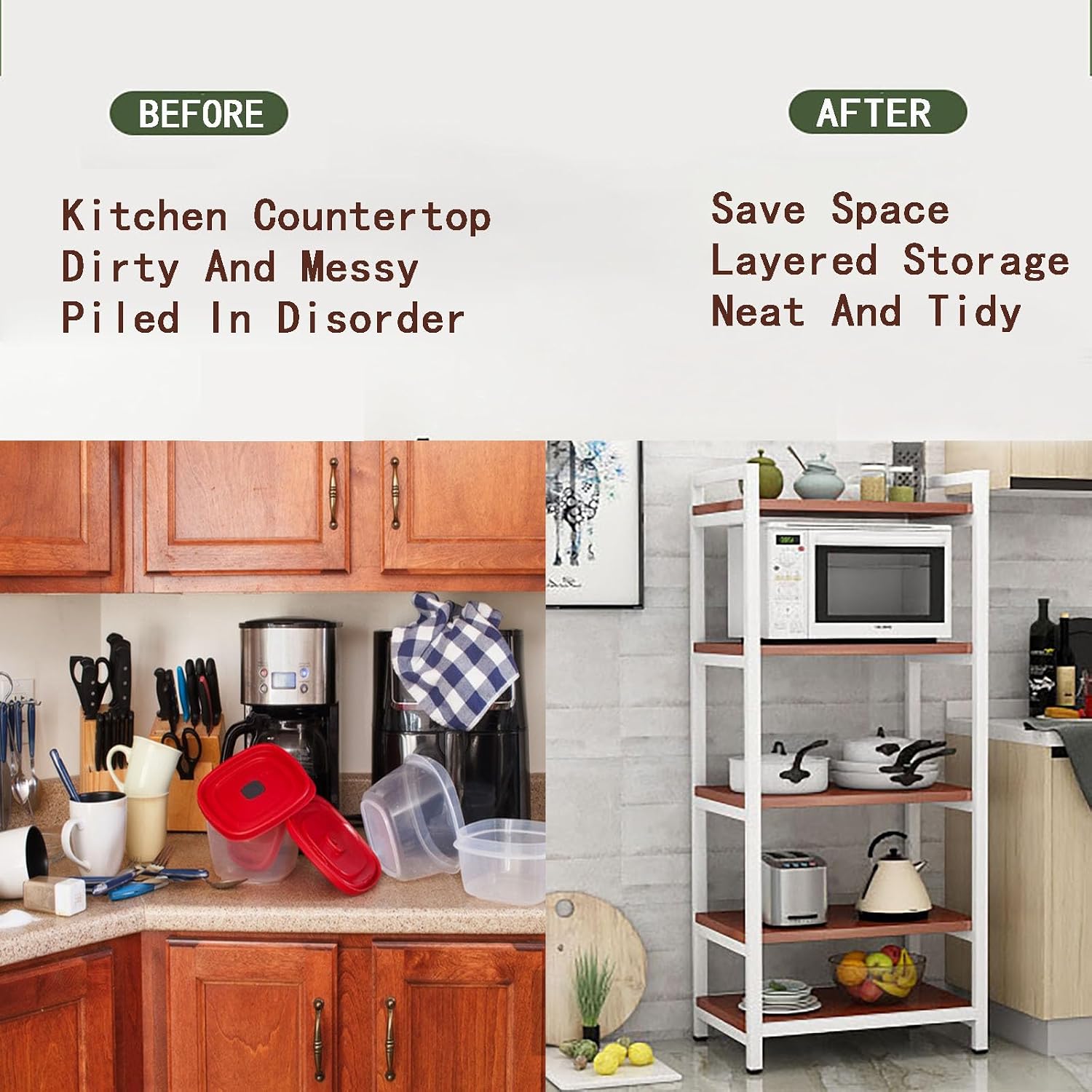 JSWHYBD Storage Shelves，Kitchen Storage，Bakers Rack Storage Rack Metal Shelving Units and Storage Pantry Shelves Laundry Bathroom Kitchen Pantry Closet 50 * 45 * 120 White