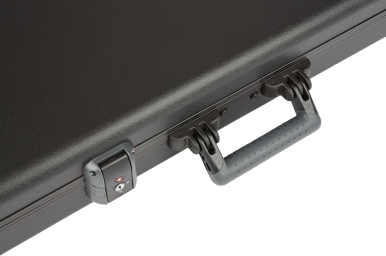 Fender Deluxe Molded Strat/Tele Case - Black Bundle with Guitar Strap and Austin Bazaar Exclusive 24-Pack Picks