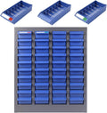 40 Drawers Nut and Bolt Organizer with Label, Opaque ABS Plastic Industrial Organizer with Labels, for Garage Workshop Craft Art Hobby
