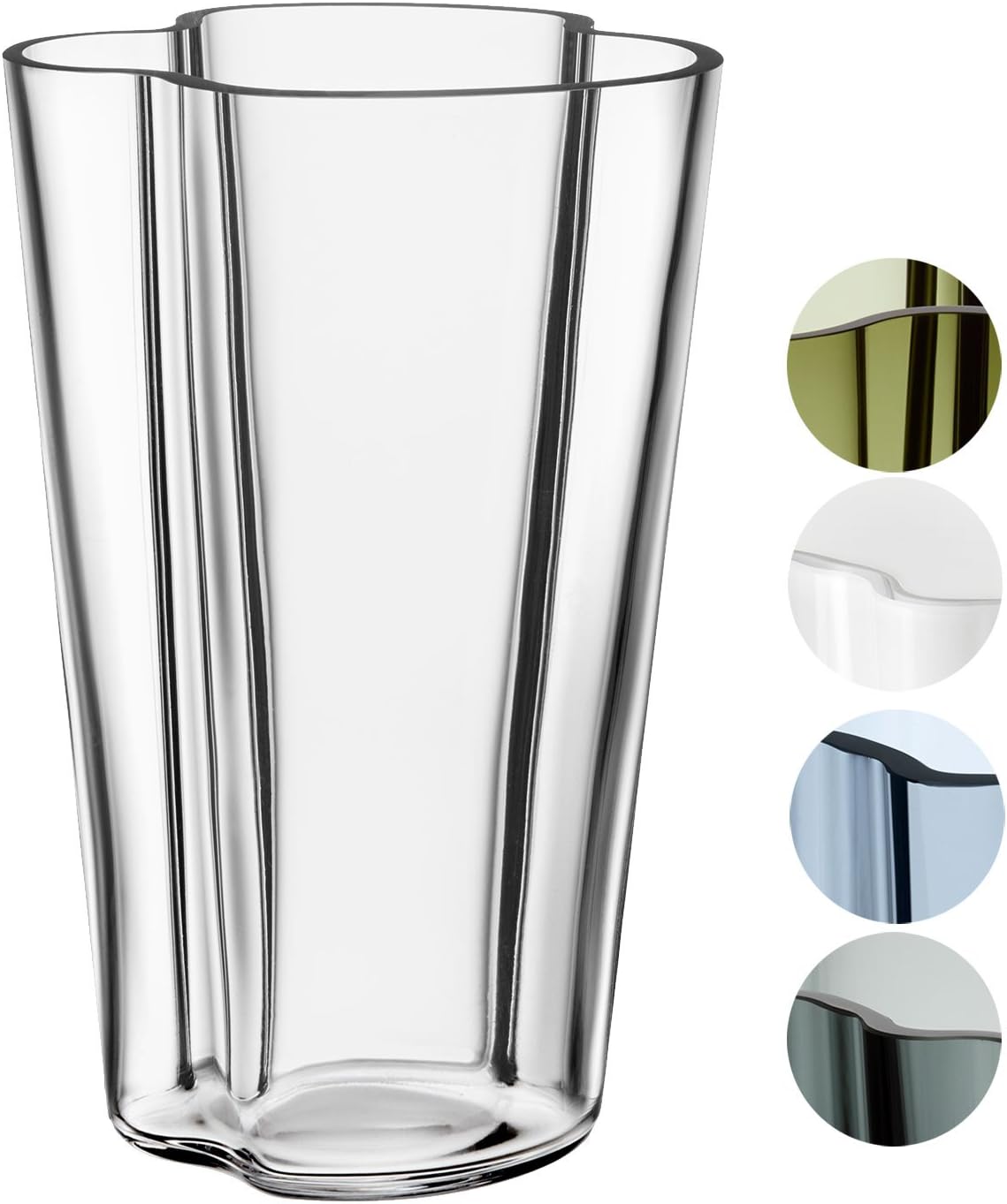Iittala Aalto Vase 220 mm Clear Glass