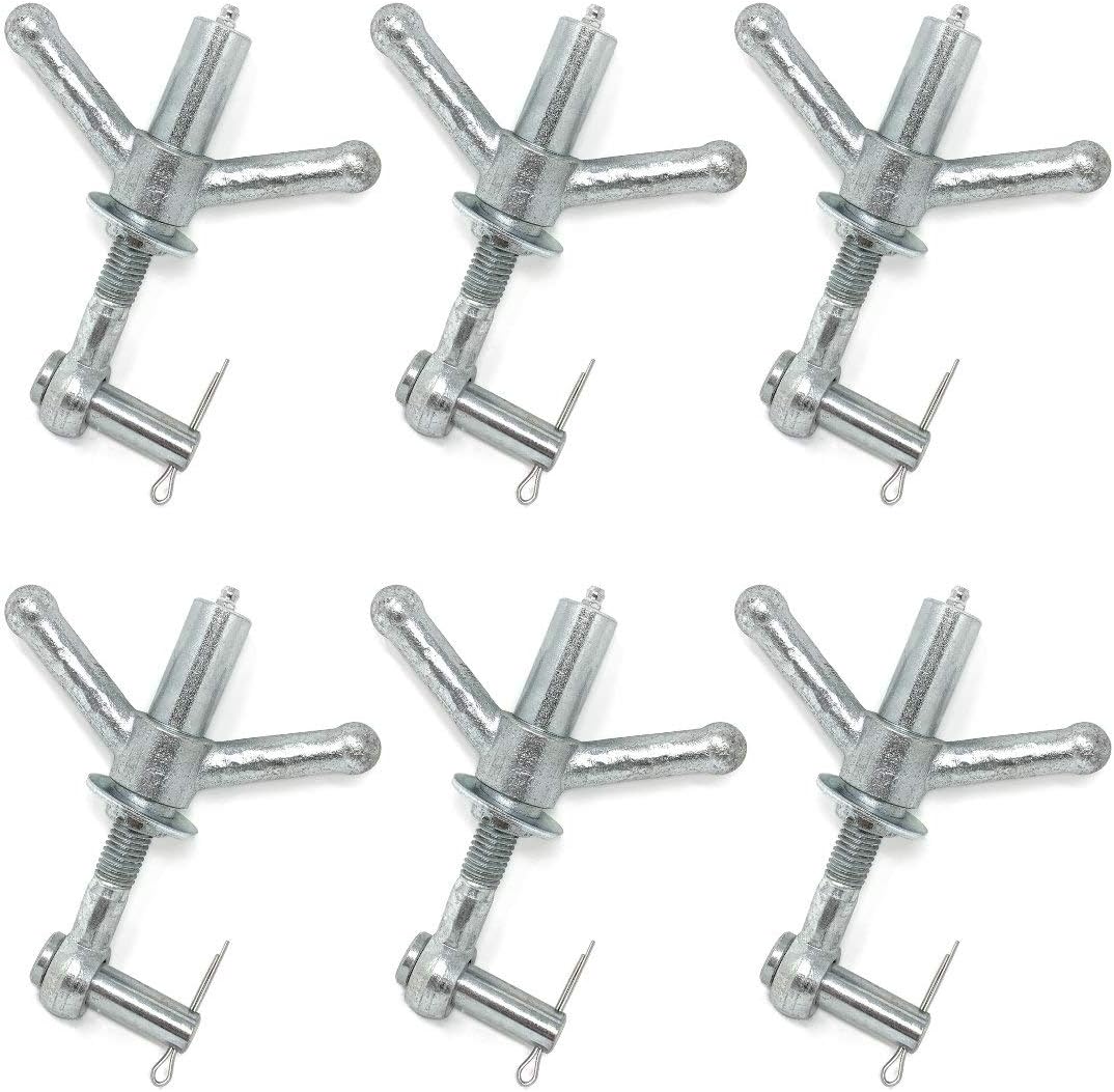 Gloxco Greasable Wingnut Assembly for Manways, 5/8' Eye Bolt, 5-1/2' Long, Pack of 6 (WNA-1010-0002-B)