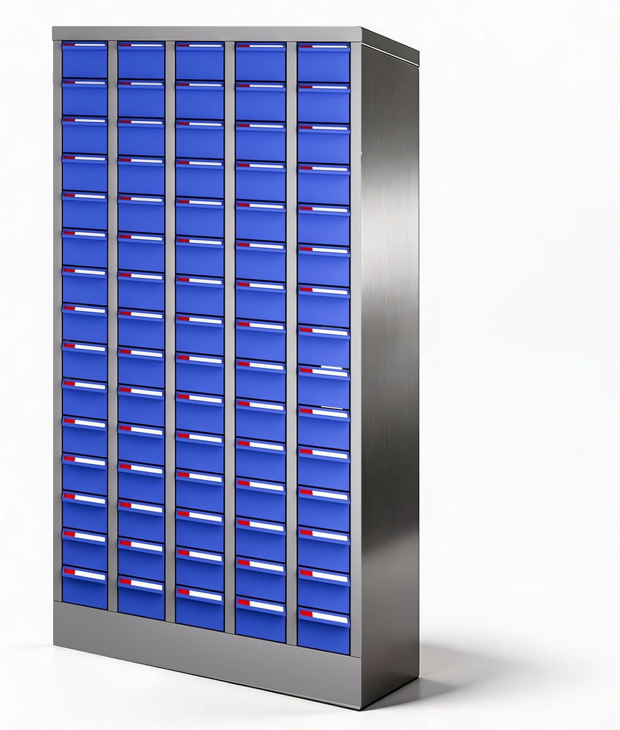 75 Drawers Nut and Bolt Organizer, 36' H x 26' D x 9' W Bolt and Nut Tool Storage Cabinet with Acrylic Adjustable Shelves & Label Stickers, Alloy Steel Parts Cabinet for Garage, Workshop, Factory