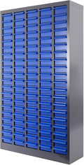 100-Drawer Part Cabinet Bolt and Nut Tool Storage Cabinet,ABS Material Hardware Organizer, Nuts and Bolts Organizer Bolt Bin with Shelfs and Labels, Screw Bolt Bins Organizer for Shop