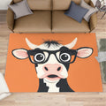 6x8 Cow Area Rug - Cartoon Cow Large Rugs for Living Room, Cute Calf Carpet Area Rug for Girls Bedroom Kids Room Basement Office Classroom