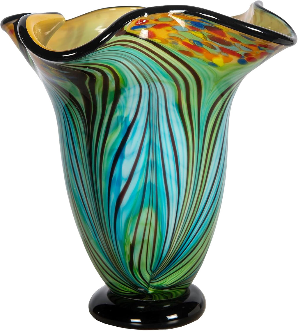 Dale Tiffany AV15415 Kalmia Hand Blown Art Glass Vase