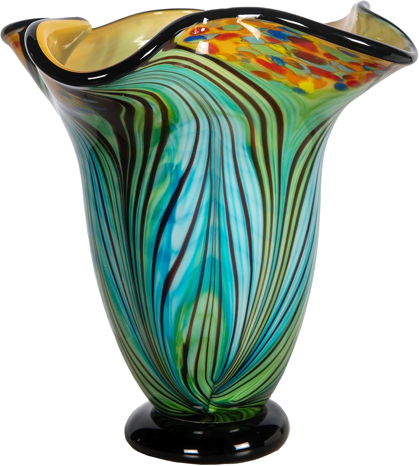 Dale Tiffany AV15415 Kalmia Hand Blown Art Glass Vase
