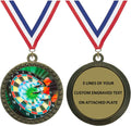 Express Medals 1 to 50 Packs Engraved Darts Gold Medal Trophy Award with Personalized Custom Text LD212-MY418