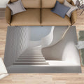 3D Space Rugs for Bedroom, Architectural Rug 6x8, Geometric Dining Room Rugs Washable & Non Slip Large Carpet for Home Decor