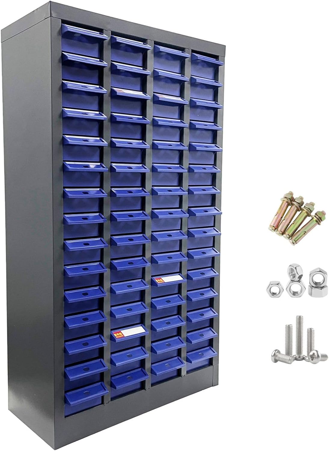 Part Cabinet 60 Drawers Bolt and Nut Tool Storage Cabinet Hardware Organization Shelves Office Supplies