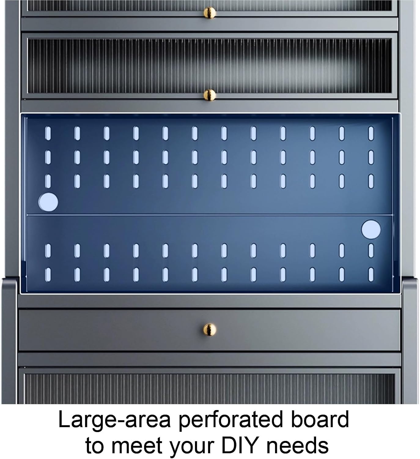6 Tier Bakers Racks with Storage For Kitchens, Kitchen Pantry Hutch with Countertop, with 4 Hooks, Extended Vertical Space(White,80cm)