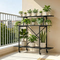 Zhongma 3 Tier Heavy Duty Plant Stand with Wheels (L45.67xW17.32xH41.73 with Wheels)