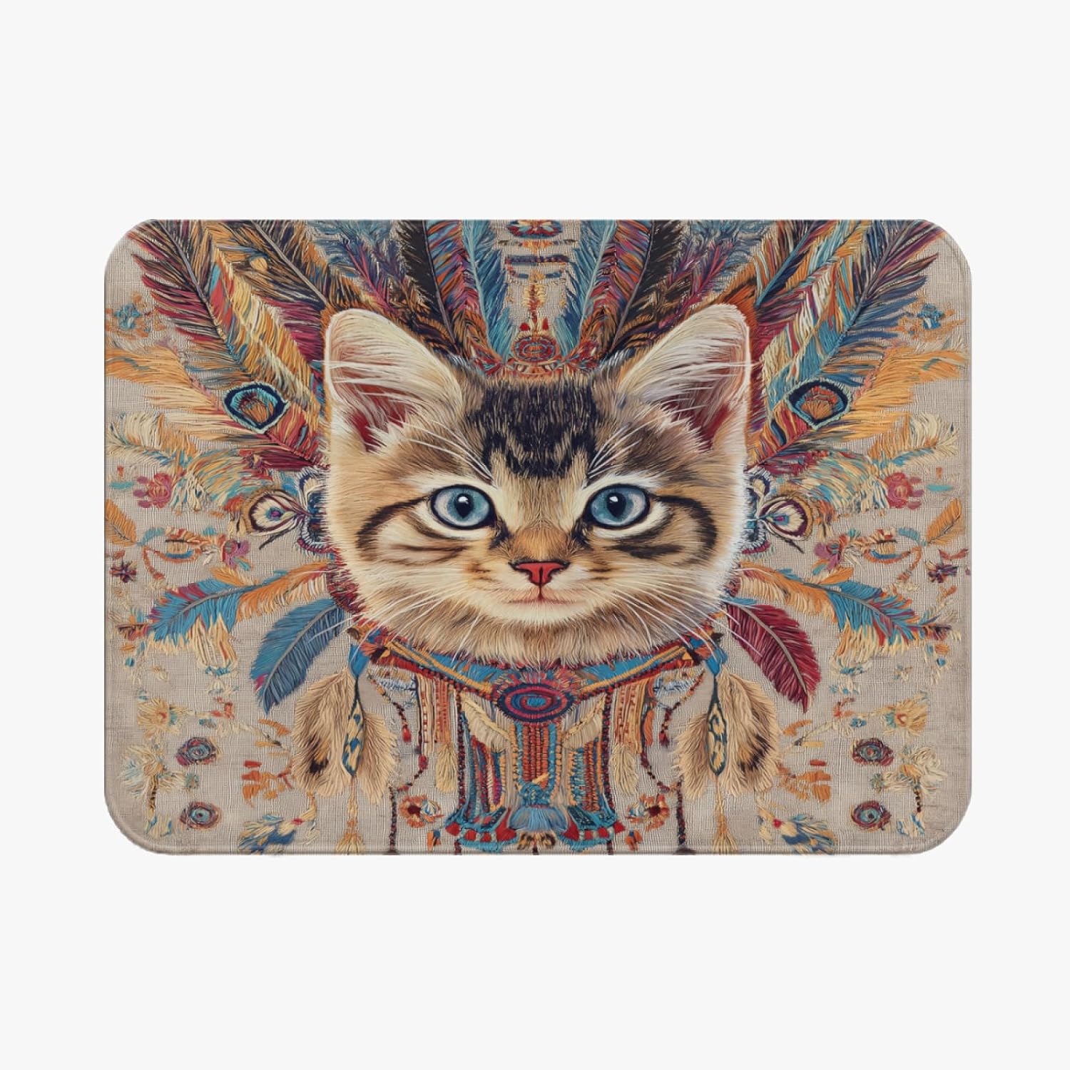 Cat Rug 6 ft x 8 ft Washable Non Slip Soft for Living Room Bedroom, Cute Cartoon Kitten Area Rug, Kids Nursery Girls Carpet, Cat Home Decor & Gifts