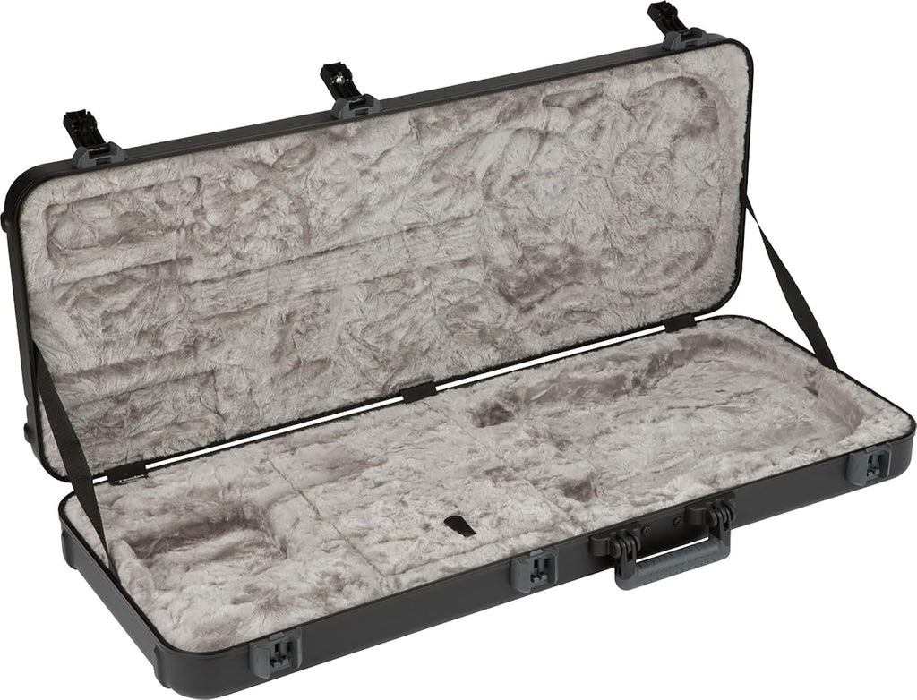Fender Deluxe Molded Strat/Tele Case - Black Bundle with Guitar Strap and Austin Bazaar Exclusive 24-Pack Picks