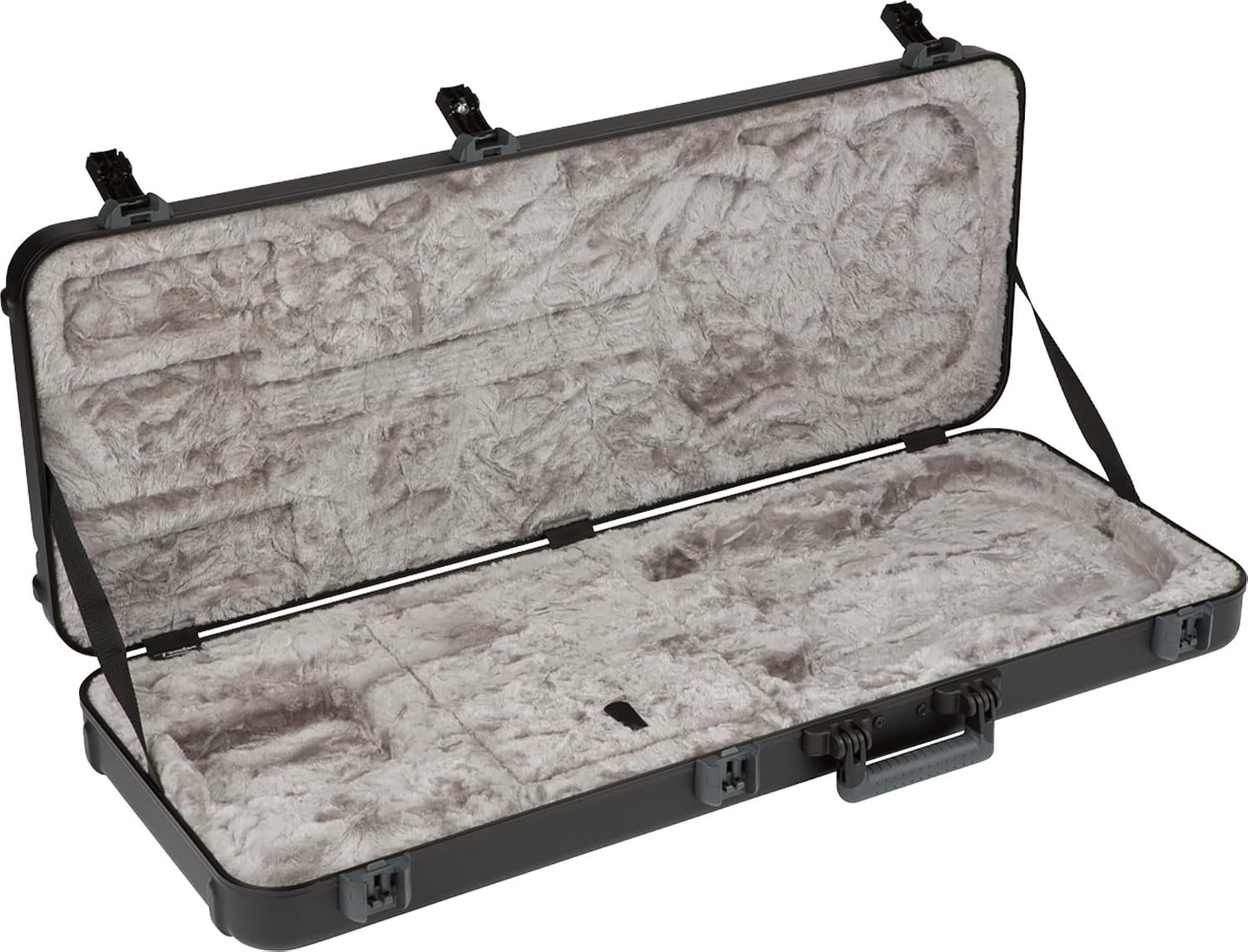 Fender Deluxe Molded Strat/Tele Case - Black Bundle with Guitar Strap and Austin Bazaar Exclusive 24-Pack Picks